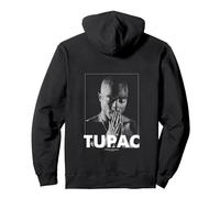 2Pac Hip Hop Rap Music Praying by Rock Off Sweat à Capuche, Unisexe pour Adultes, Noir, XXL
