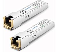 (2Pack¿10Gbase-T Rj45 Sfp+ 30M Cuivre Module 1.25/2.5/5/10G Sfp+ Rj45 Mini-Gbic Sfp+ Vers Rj45 Pour Cisco Sfp-10G-T-S,Ubiquiti Uf-Rj45-10G,Netgear,Mikrotik,Jusqu'À 30M(Soutien Multi-Taux)