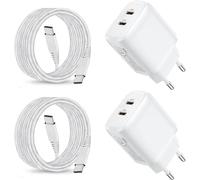 2pack 25w Usb C Chargeur Pour Samsung Galaxy A55 5g/A16 A26 A36 A15 5g/A25 A35 5g/A05s A54 A53 A23 A34/S23 Fe/S24 Plus Ultra/Z Fold 4 5/Z Filp/S22 A14 A13 Tab A9 Rapide Type C Pr Secteur Et Cable