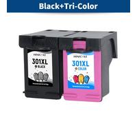 2Pack 301XL cartouche d'encre de remplacement pour HP 301 XL pour HP Deskjet 3051a 3052a 3054a 3055a 3056a 3057a 3059a 3510 35111 Black 1 Color