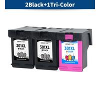 2Pack 301XL cartouche d'encre de remplacement pour HP 301 XL pour HP Deskjet 3051a 3052a 3054a 3055a 3056a 3057a 3059a 3510 35112 Black 1 Color