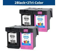 2Pack 301XL cartouche d'encre de remplacement pour HP 301 XL pour HP Deskjet 3051a 3052a 3054a 3055a 3056a 3057a 3059a 3510 35112 Black 2 Color