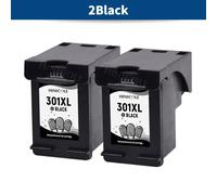 2Pack 301XL cartouche d'encre de remplacement pour HP 301 XL pour HP Deskjet 3051a 3052a 3054a 3055a 3056a 3057a 3059a 3510 35112 Black