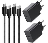2Pack 45W Chargeur USB C Rapide,Chargeur et Câble pour Samsung Galaxy S25 Ultra/S24 Plus/S25/S24 Ultra/S22+/S23/S21 S20 FE,Note 20,A54 5G/A15 A56 A55 A36 A34 A53 A55 A33 A14 Prise Adaptateur Secteur