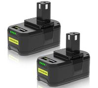 2Pack 8.0Ah remplacemet pour Ryobi 18V Batterie RB18L50 18V 8.0Ah Batterie de Rechange RB18L50 RB18L40 RB18L25 RB18L15 RB18L13 P108 P107 P122 P104 P105 P102 avec indicateur LED