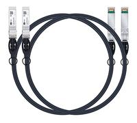 2pack Câble SFP+ DAC 10Gb/s, 3m (10ft), câble SFP+ 10GBASE Cu passif à Paire torsadée directe en cuivre pour Cisco SFP-H10GB-CU3M,Ubiquiti,Netgear et autres commutateurs ouverts et cartes réseau