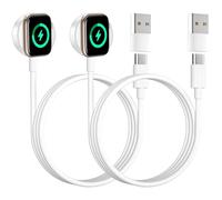 2Pack Chargeur pour Apple Watch, 2M Câble Apple Watch USB C Magnétique pour iWatch Serie 11/10/9/8/7/6/5/4/3/2/SE/Ultra, Apple Watch Chargeur Montre Magnitique Charge Rapide USB C iWatch Charger Câble