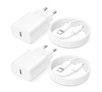 2Pack Chargeur USB C 30W pour iPhone 18 Pro/18 Pro Max/Duo/17 Air/17/17 Pro/17 Pro Max/16 Pro/16 Plus/16/15 Plus/15, Chargeur Rapide iPhone 17 avec 2M Câble USB C