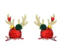 2Pack Christmas Barrettes Christmas Celebration Decoration Clip Clip Costume Accessoires Famille Gathering Hair Decoration