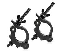 2Pack Crochet Jeux de Lumières Dj Truss Clamp 40mm-52mm Crochet de Fixation Projecteur, Porteur 100kg Pince éclairage Scene Accroche Lyre Lumiere pour Eclairage Light Dj