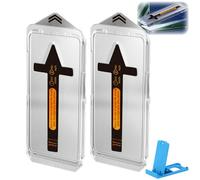 2Pack Evotech Screen Protector for Samsung S24 S23 S22 S21 Plus Ultra, Invisible Artifact Screen Protector, Dust Free Without Bubbles HD Film (S25,Privacy)