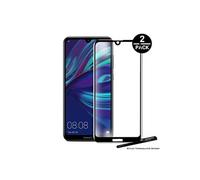 [2pack] Film de protection en verre trempé bords noirs pour Huawei Y5 2019 avec Stylet