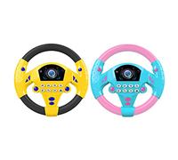 2Pack Jouet de simulation de volant pour voiture Jouet de simulation de volant pour Kids Jouet interactif de simulation de conduite pour filles et garçons