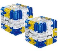 2pack Le Cube Labyrinthe 3D - Qui Transforme La Logique en Plaisir, Cube Labyrinthe Bille 3D Transparent Jeu De Logique Et Concentration Jouet Éducatif Adulte Enfant Cass,8,5 Cm