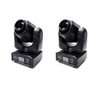 2Pack Lyre LED, lumière de scène 60W RGBW Lumière de fête Lumières de scène DMX512 10/12 canaux Effet lumineux pour DJ Disco Party Lights Anniversaire, Halloween, mariage, fête d'enfants, Noël