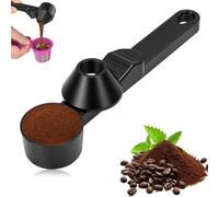 2Pack of Tablespoon Coffee Measuring Spoon With Funnel, Coffee Scoop with Funnel for Ground Coffee, Protein Powder & Tea, for Reusable K-Cup Refiller,Scoop with Funnel for Ground Coffee (1)