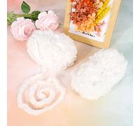 2Pack Pelote de laine à tricoter et à crocheter,100g Blanc Boules de Fil,Très doux Pelote de laine imitation fourrure Fil ultra Doux Pour Métier à Tisser à La Main utilisé pour le tricot et le crochet