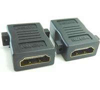 (2Pack Plaqué Or Hdmi Femelle Coupleur, Hdmi Femelle Vers Hdmi 1.4 Femelle Adaptateur Convertisseur D'Extension Avec Montage Sur Panneau Trous