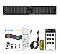 2Pack Programmable Car LED Display with Smart Remote Control, Glow Panel X LED Display, Car Eyes, Devil Eyes, Devil Eyes Light for Cars Windshield (4.72 * 23.4in)