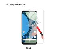 2Pack Verre Trempé Fairphone 4 (6.3"") Protection Écran HD Transparent Film Protecteur d'écran Fairphone 4