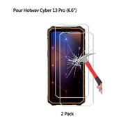 2Pack Verre Trempé Hotwav Cyber 13 Pro Protection Écran HD Transparent Film Protecteur d'écran Hotwav Cyber 13 Pro