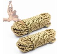 2Packing de Chanvre Corde Douce Multifonctionnel, adapted pour Les Hommes et Les Femmes