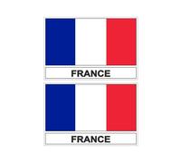 2Packs 12 x 8cm Autocollant Sticker Drapeau F France