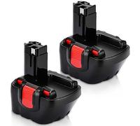 2Packs 12V 3600mAh NI-MH Batterie de Remplacement BAT043 pour Bosch Batterie BAT045 BAT139 BAT120 2607335709 2607335274 2607335542 2607335526 GSR 12-2 12VE-2 PSR 12 22612 32612 213VE12SB