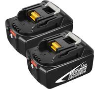 2Packs BL1860B 5500mAh Remplacement pour Makita Batterie 18V BL1860B BL1850B BL1840 vec indicateur LED