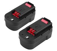 【2Packs】 Powayup Remplacement pour Black Decker 18V Batterie 3.0Ah A18 A1718 A18NH A18E HPB18 HPB18-OPE HPB18-OPE2 244760-00 Firestorm EPC18 FSB18 FS180BX FS18BX FS18FL NST2118 Outils sans Fil