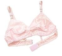 2packs Ultra-Minces 100% Mulberry Silk sous-vêtements pour Femmes Bralette Soft Triangle Bralette Soft Cup Daily
