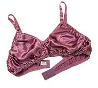 2packs Ultra-Minces 100% Mulberry Silk sous-vêtements pour Femmes Bralette Soft Triangle Bralette Soft Cup Daily