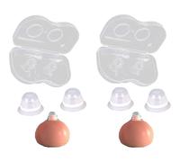 2Pair Nipple Corrector for Flat Inverted Nipples Silicone with Clear Case