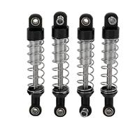 2pair RC Agcupleur, 60mm/2,4 po Ensemble d'amortisseur d'absorbeur de chocs universels avec un support de choc de 2 mm/0,1 po pour pièces de mise à niveau de la voiture WPL C14 RC (Noir)