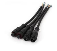 2Pairs Waterproof 9Pin Male and Female Outerdoor 20cm 24AWG Cable Plug Connector AUOQKQUT