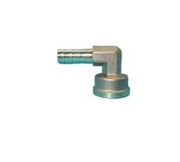2pc 1/2" BSPP Female x 10mm Hose Barb Elbow Splicer Brass Hosetail Fitting Adapter Coupling Water Gas Fuel