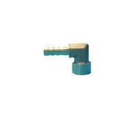 2pc 1/4" BSPP Female x 8mm Hose Barb Elbow Splicer Brass Hosetail Fitting Adapter Coupling Water Gas Fuel