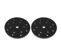 2Pc 150mm 6 Pouces Patin d'Interf. Éponge Douce Disque Ponçage Crochet&Boucle 21Trous pour Ponceuses Coussin Rechange