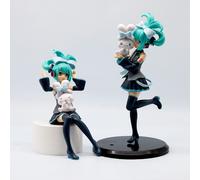 2pc 20cm Hatsune Miku Fille Jouet Anime Figure PVC Action Figure Collector Modèle Poupée