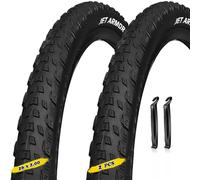 2PC 26x2.00 Pneus Vélo Route VTT 26Pouces Compatible avec Cycle Tout Terrain