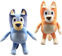 2pc 28cm Bluey Famille Peluche Mignonne Simulation Chien Patrouille Bingo Sœur Kawai Peluche