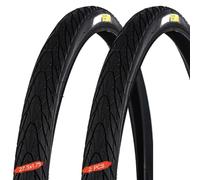 2PC 3.50-16 Pneu Tubeless, 3.50x16 Avant Arrière Universel pour Moto Scooter Roue 16 Pouces, Semelle Route à Haute Adhérence 3.50 16 6PR 64L Charge Max 250 kg