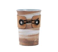 2PC-350ml/12oz Tasse en céramique rétro résistante aux hautes températures ménage simple anti-repassage résistant aux hautes températures Blanc ombre