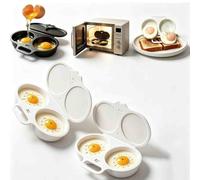 2PC/3PC Cuiseur Oeuf Micro Ondes, Avec Couvercle Et Poignée Cuiseur à œUfs Micro-Ondes PP de Qualité Alimentaire,Antiadhésif Des Ustensiles De Cuisine Pratiques,A