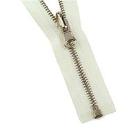 2Pc 60/150cm 5# Metal Rotary Slider Open End Zipper for Down Jacket Double Side Zip Head DIY Garment Couture Red,100cm (Color : Wit, Size : 150cm(Dark Gray,150cm)