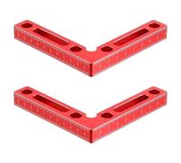 2pc 90 Degree Positioning Square Right Angle Clamp Aluminum L Block W/Scale Woodworking Clamp Tool for Picture Drawer