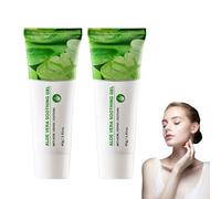 2PC Aloe Vera Gel, Natural Soothing Nourishing, Moisturizing Firming Cream, Moisturizing Face and Body, Calming After Shave, Natural After Sun, Hair Care, Convient à Tous les Types de Peau