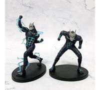 2pc Anime kaiju No. 8 Figure Monster Anime personnage en PVC debout posture et punching-ball modèle de jouet 13-16cm