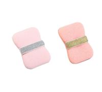 2pc Bath Sponge, Soap Dispenser, Must-Have Shower Sponge for Adults Travel & Camping (Peach pink + cherry blossom pink)
