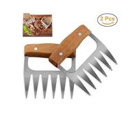 2PC Bear Claw Meat Grinder Tear Meat Tools Bear Claw BBQ Fork To Tear Meat Food Fork Points As Meat Barbecue Tools In The Kitchen Outdoor Camping Picn